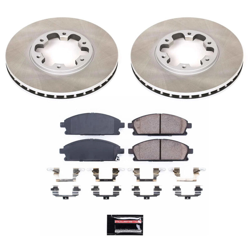 PowerStop Power Stop 96-98 Nissan Pathfinder Front Semi-Coated Rotor Kit