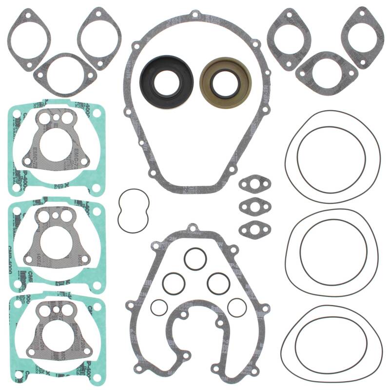 Vertex Pistons Vertex Gaskets 99-00 Polaris Genesis/Pro1200 Complete Gasket Kit w/ Oil Seals