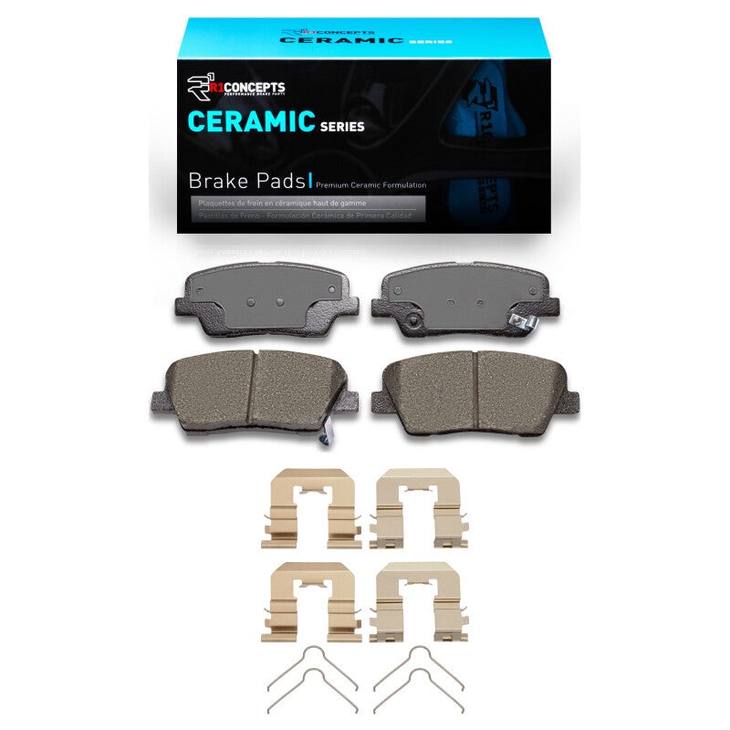 R1 Concepts R1 2010-2019 Hyundai Santa Fe XL Rear R1 Ceramic Pads & Hardware Kit