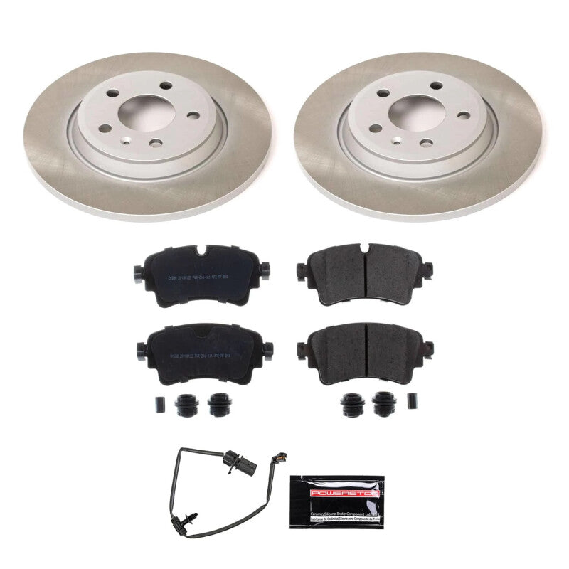 PowerStop Power Stop 17-20 Audi A4 Rear Semi-Coated Rotor Kit