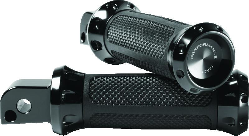 Performance Machine Footpegs Overdrive Passenger - Black Ano