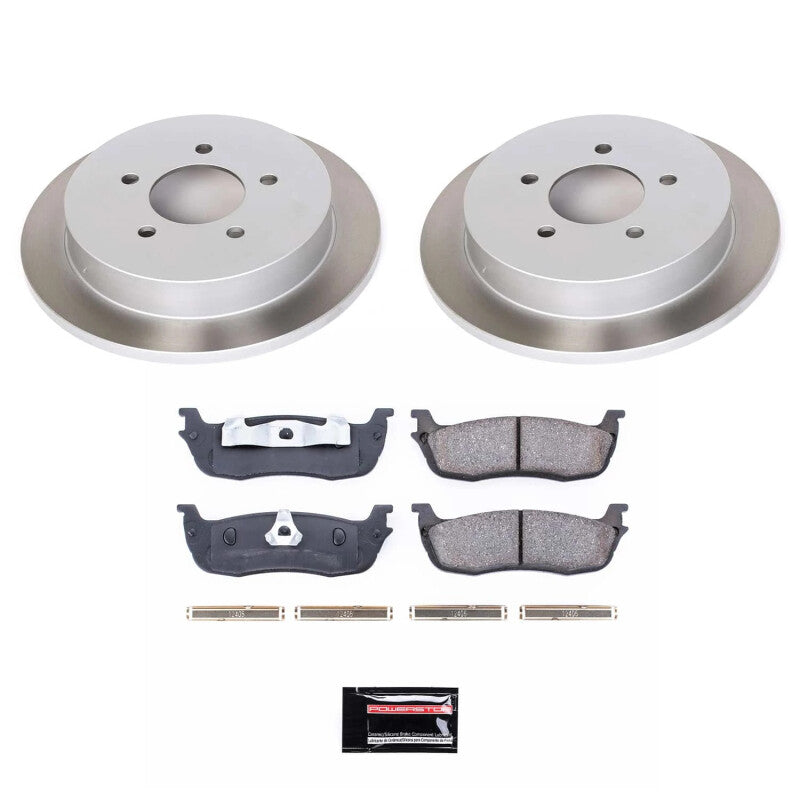 PowerStop Power Stop 00-02 Lincoln Navigator Rear Semi-Coated Rotor Kit