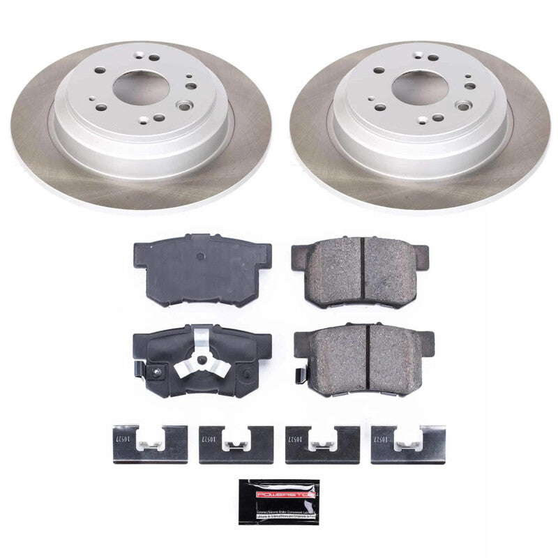 PowerStop Power Stop 12-15 Honda Crosstour Rear Semi-Coated Rotor Kit