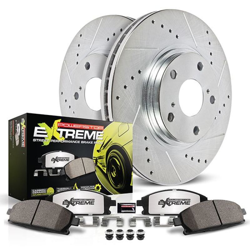 PowerStop Power Stop 20-21 Chevrolet Corvette Rear Z26 Street Warrior Brake Kit