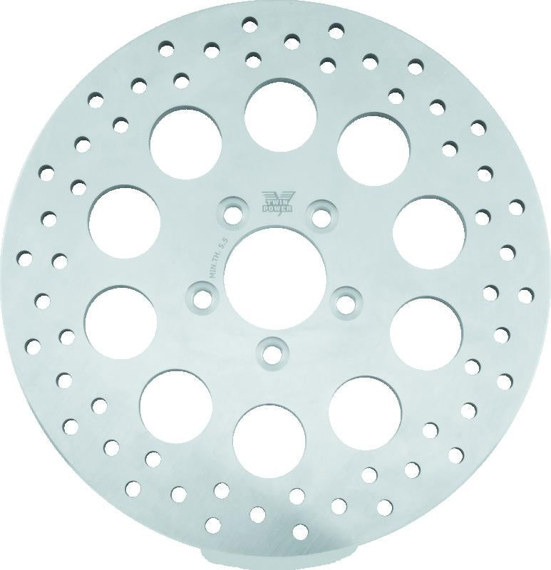 TwinPower Twin Power 08-Up FLH FLT Rear 11.8 Solid Rotor W/Holes