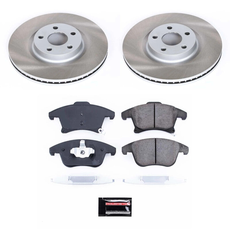 PowerStop Power Stop 17-20 Lincoln MKZ Front Semi-Coated Rotor Kit
