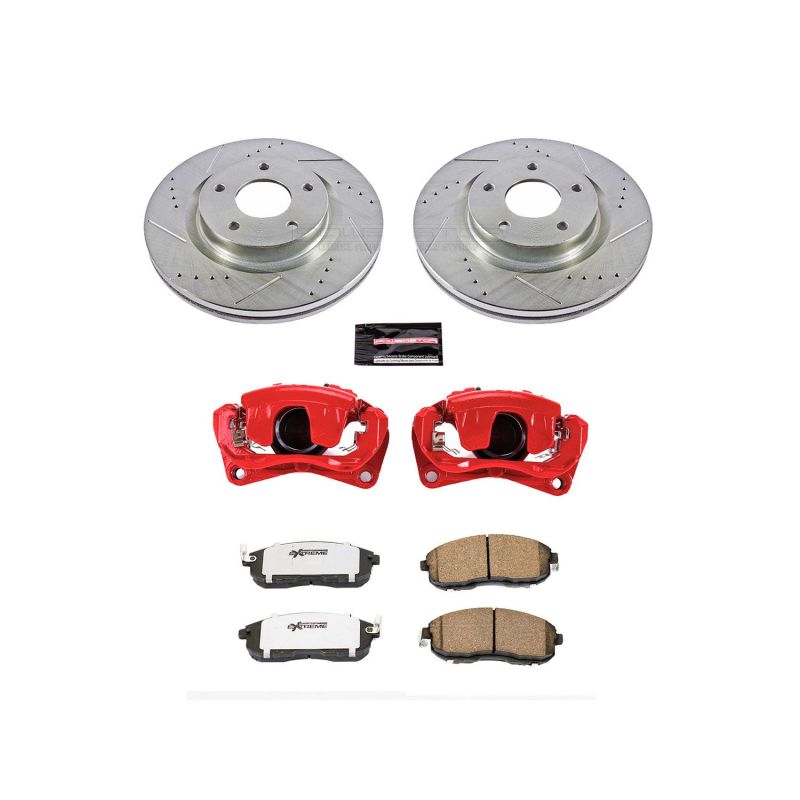 PowerStop Power Stop 07-10 Nissan Altima Front Z26 Street Warrior Brake Kit w/Calipers