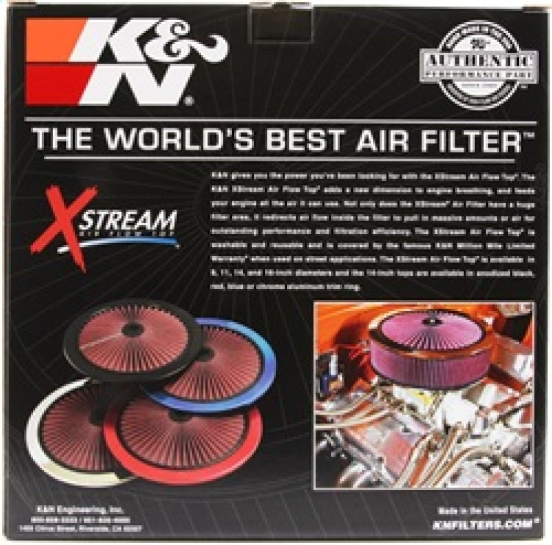 K&N Engineering K&N X-Stream Top Filter X-Stream 14 inch OD Black