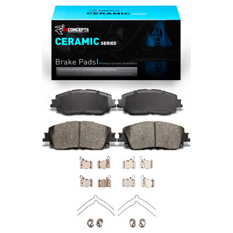 R1 Concepts R1 2018-2025 Lexus ES250 Front R1 Ceramic Pads & Hardware Kit