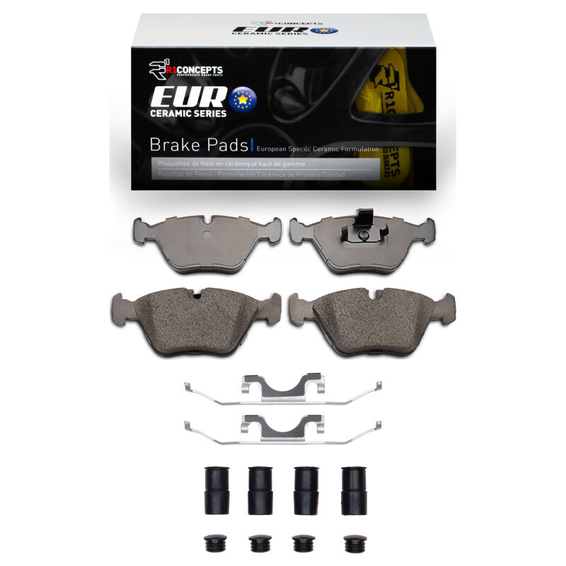 R1 Concepts R1 96-03 BMW 525I (USA/Canada) Front Euro Ceramic Pads & Hardware Kit