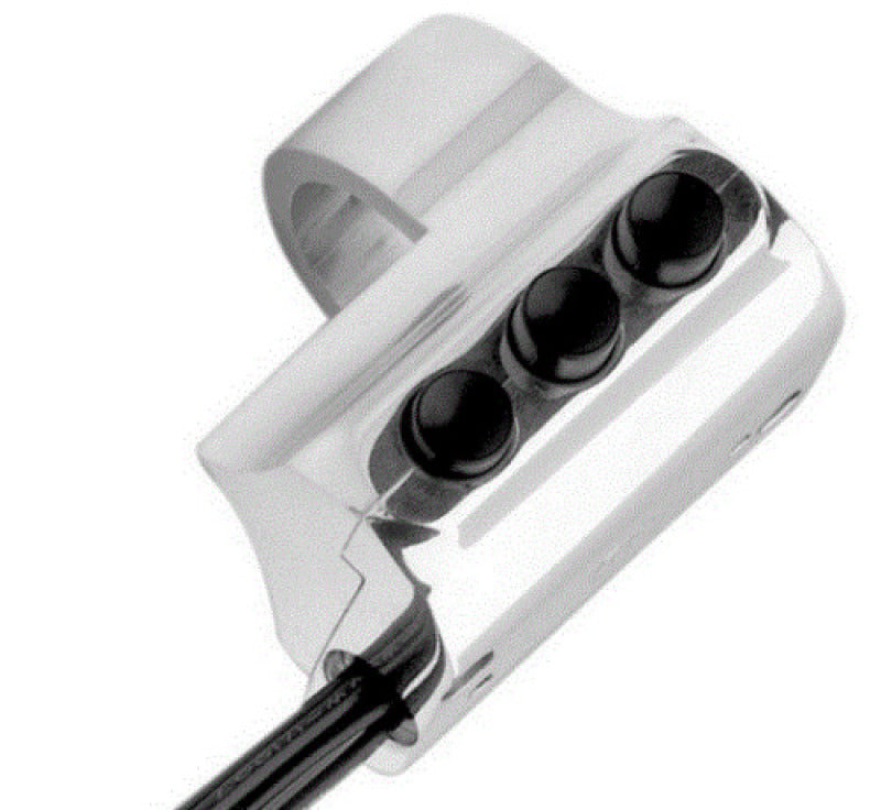 Performance Machine Switch Assembly 3 Button Left Side - Chrome