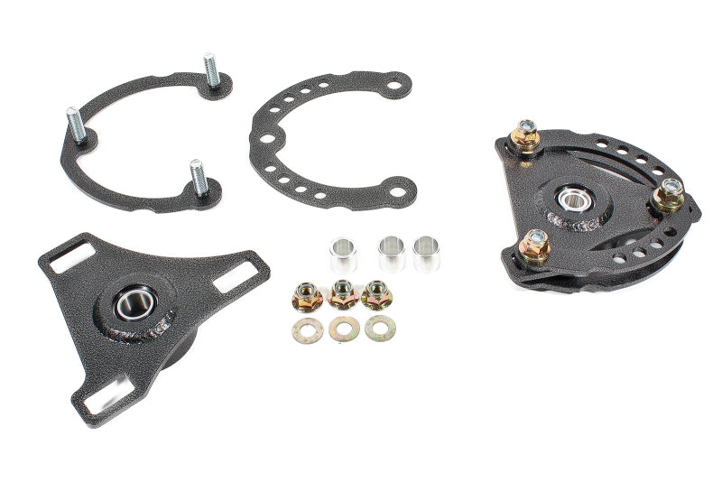 BMR Suspension BMR 15-17 S550 Mustang Caster Camber Plates - Black Hammertone
