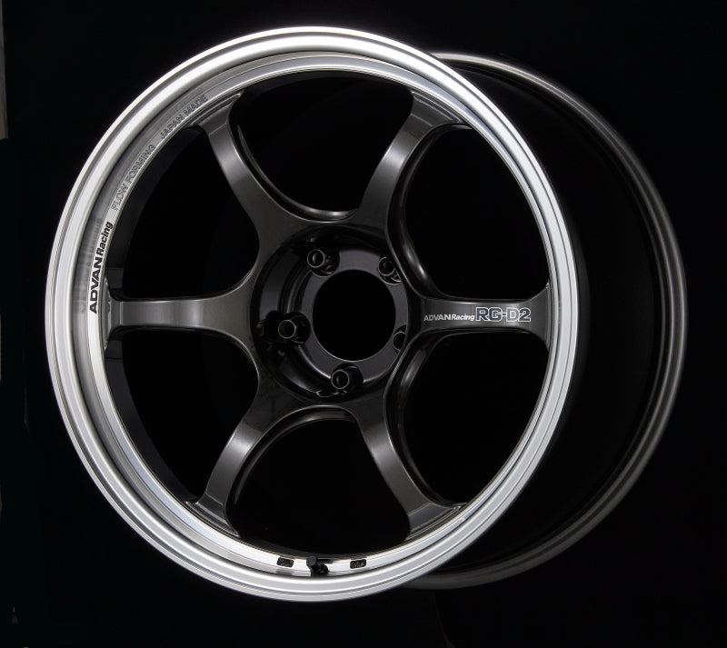 Advan RG-D2 18x9.5 +22 5x114.3 Machining and Black Gunmetallic Wheel