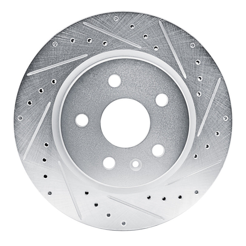 R1 Concepts R1 19-25 Buick Envision Rear Right Drilled & Slotted Silver Brake Rotor