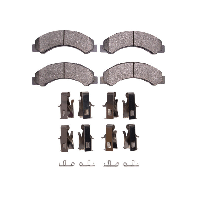 R1 Concepts R1 98-24 Chevrolet W3500 Diesel Engine Front/Rear Ceramic Pads & Hardware Kit