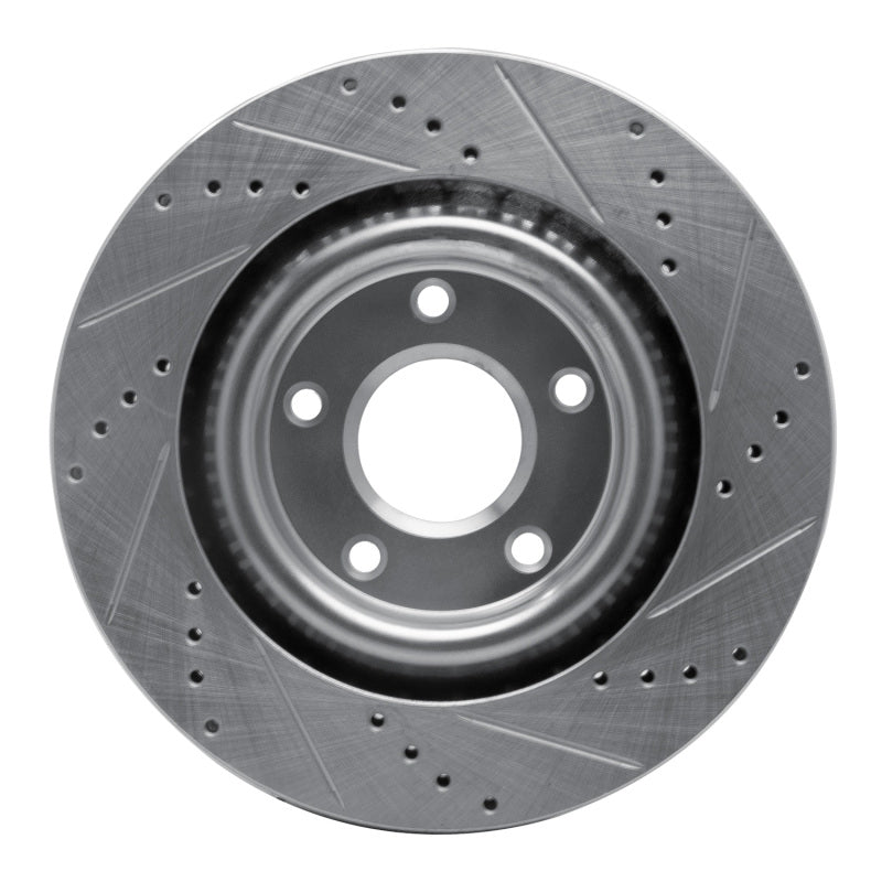R1 Concepts R1 98-04 Chrysler Concorde Front Left Drilled & Slotted Silver Brake Rotor