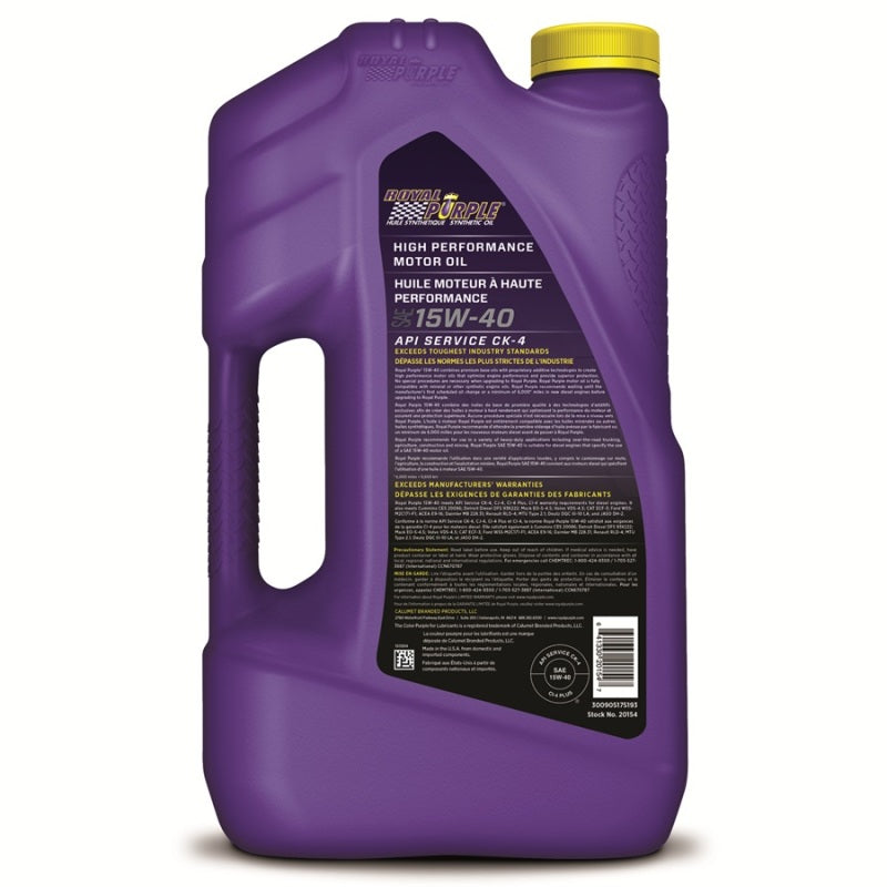 Royal Purple Duralec Super Diesel 15W40 Motor Oil (Canada) - 5 Quart