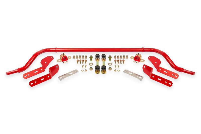BMR Suspension BMR 64-67 GM A-Body 1.25in Hollow 2-Hole Adjustable Front Sway Bar Kit - Red