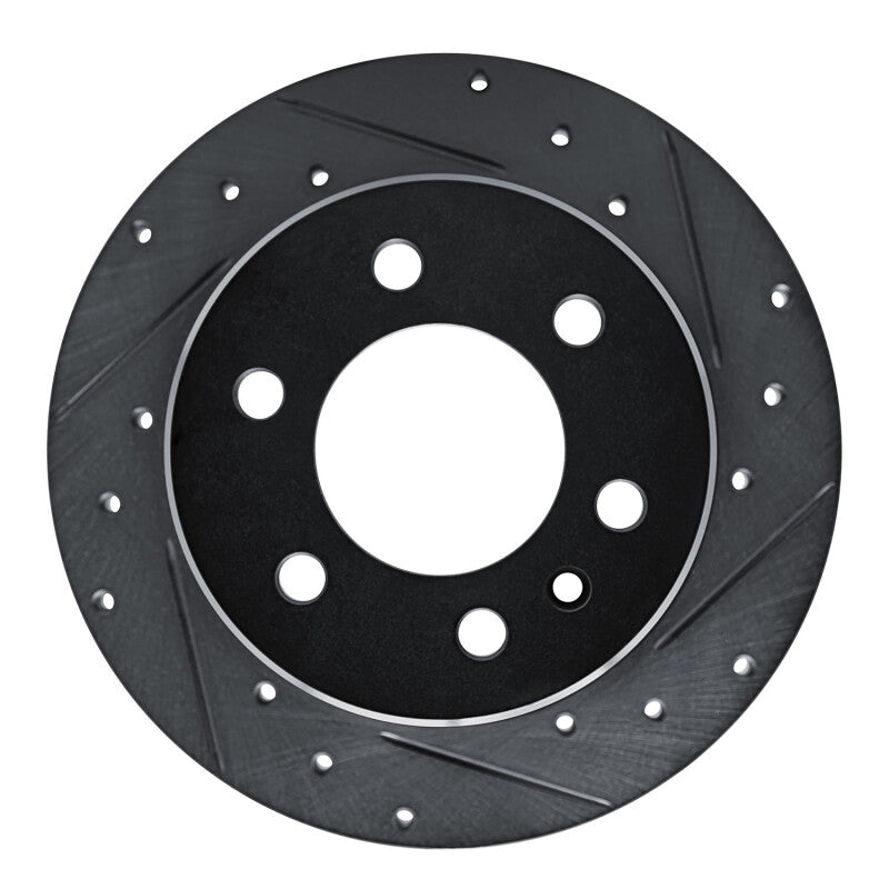 R1 Concepts R1 19-25 Freightliner SprintER 2500 Rear Right Drilled & Slotted Black Brake Rotor