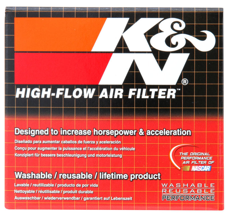 K&N Engineering K&N Univ Clamp-On Air Filter - 1-3/4in FLG O/S 4in X 3in B 3in X 2in T 2-3/4inH OVAL