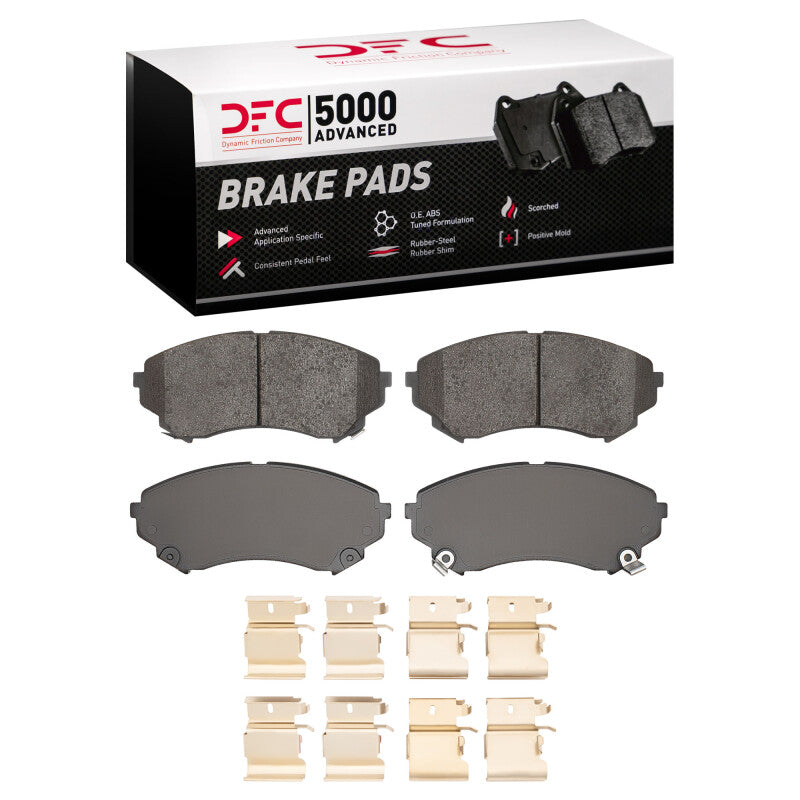 DFC 08-14 Cadillac CTS Front 5000 Advanced Low Metallic Brake Pads and Hardware Kit