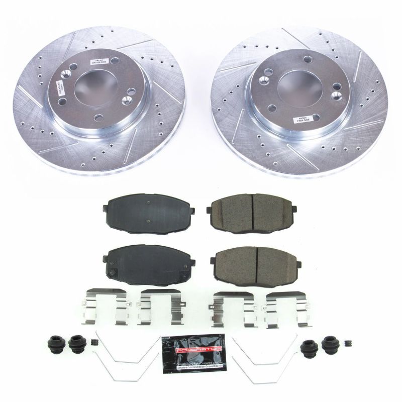 PowerStop Power Stop 17-19 Kia Soul Front Z23 Evolution Sport Brake Kit