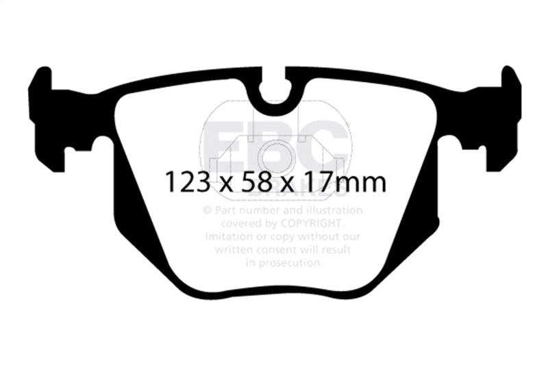 EBC 01-07 BMW M3 E46 3.2L Bluestuff Rear Brake Pads