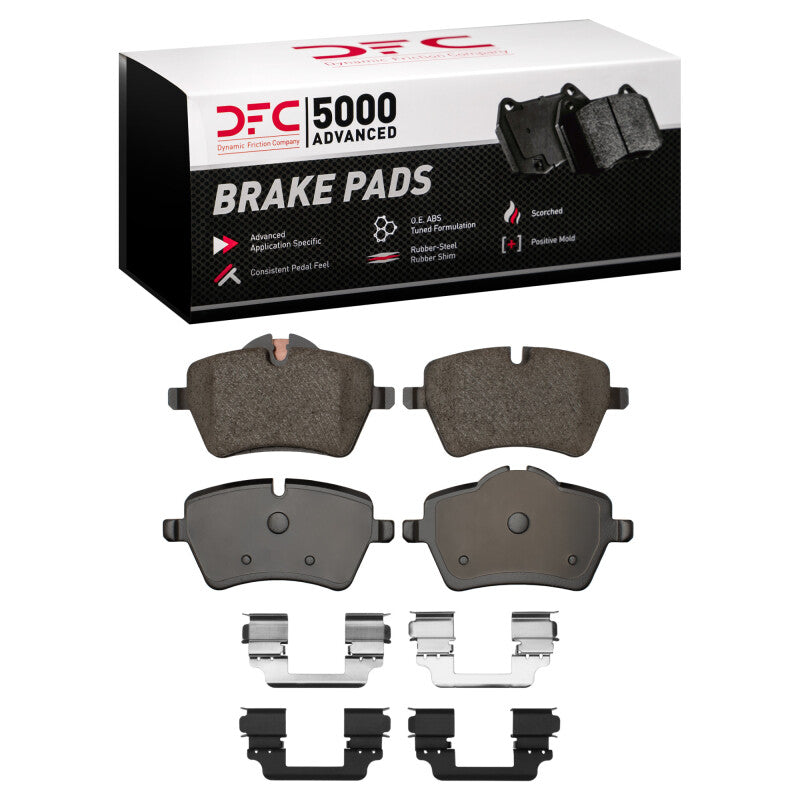 DFC 13-16 Mini Cooper Countryman Front 5000 Advanced Ceramic Brake Pads and Hardware Kit