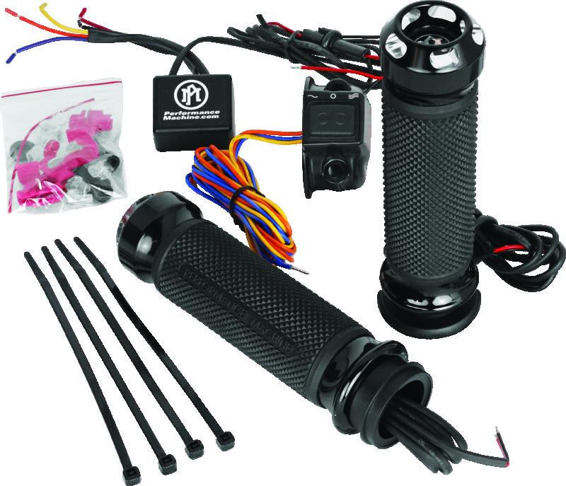 Performance Machine FLHX TBW Apex Heated Grips - Contrast Cut