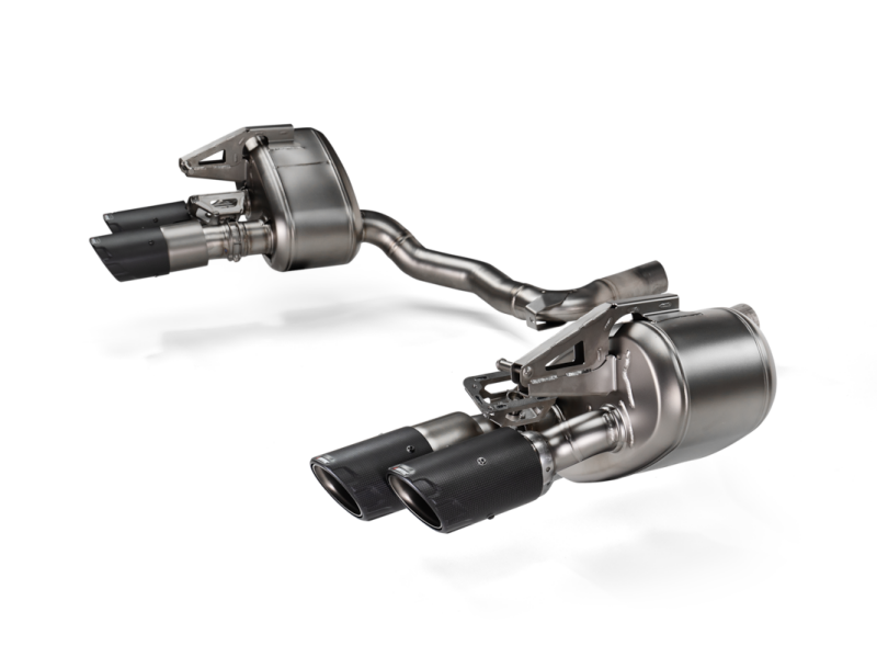 Akrapovic Akrapovic 2024+ Porsche Panamera Slip-On Line (Titanium) w/ Carbon Tips: Requires V6 or V8 fit kit