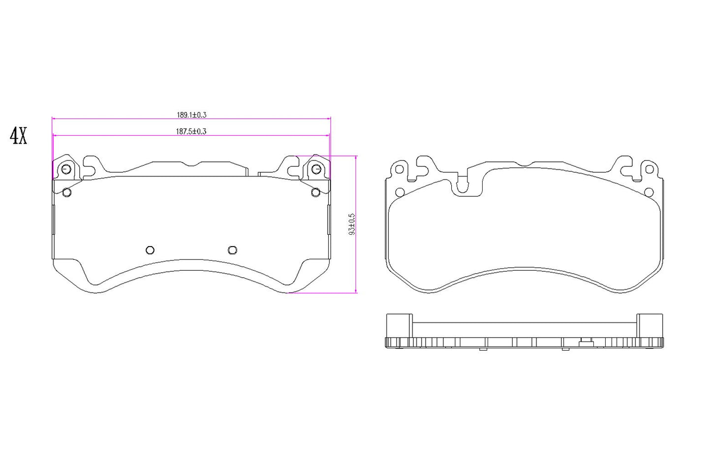 BOGAP A8210239 Brake Pad Set, Disc Brake