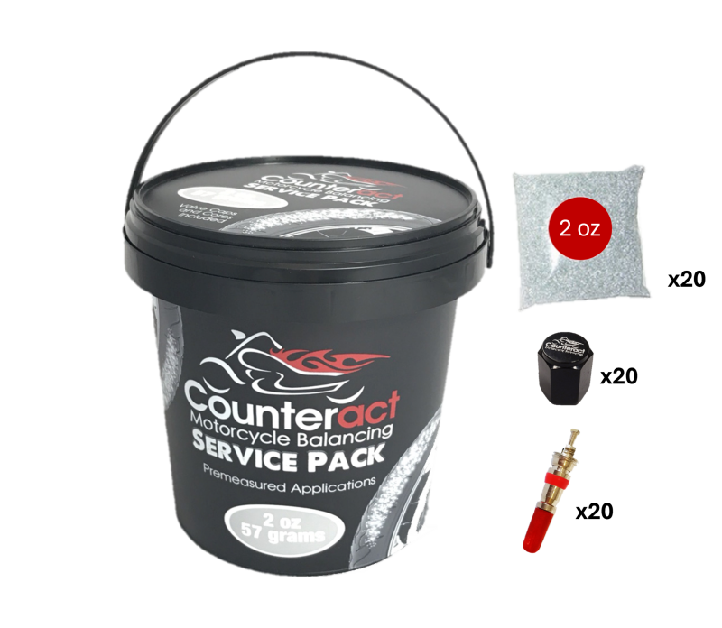 Counteract Motorcycle Balance Beads Shop Service Bucket: 20 packs - 2oz bags