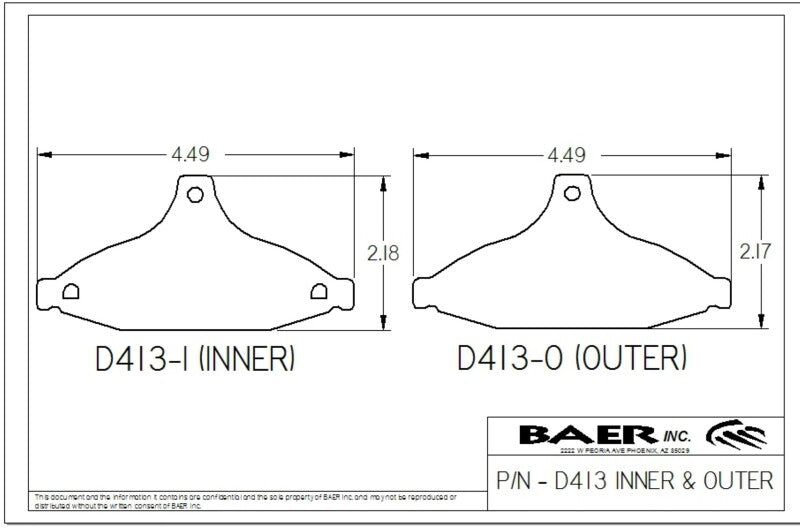 Baer Brakes 89-97 Chevrolet Camaro Claw Brake Rear Pads