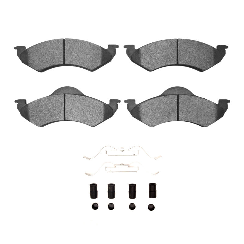 R1 Concepts R1 00-02 Dodge Dakota 4WD Front Semi Met Pads & Hardware Kit