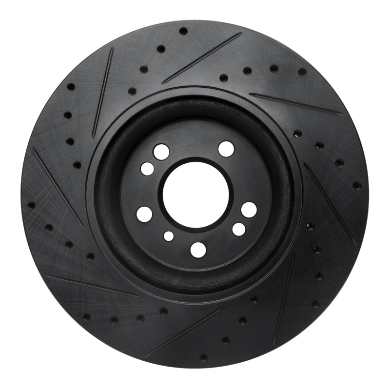 R1 Concepts R1 06-12 Mercedes-Benz ML500 (USA/Canada) Front Right Drilled & Slotted Black Brake Rotor