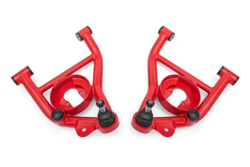 BMR Suspension BMR 78-87 GM G-Body A-Arms Lower Delrin Bushings Std Ball Joint - Red
