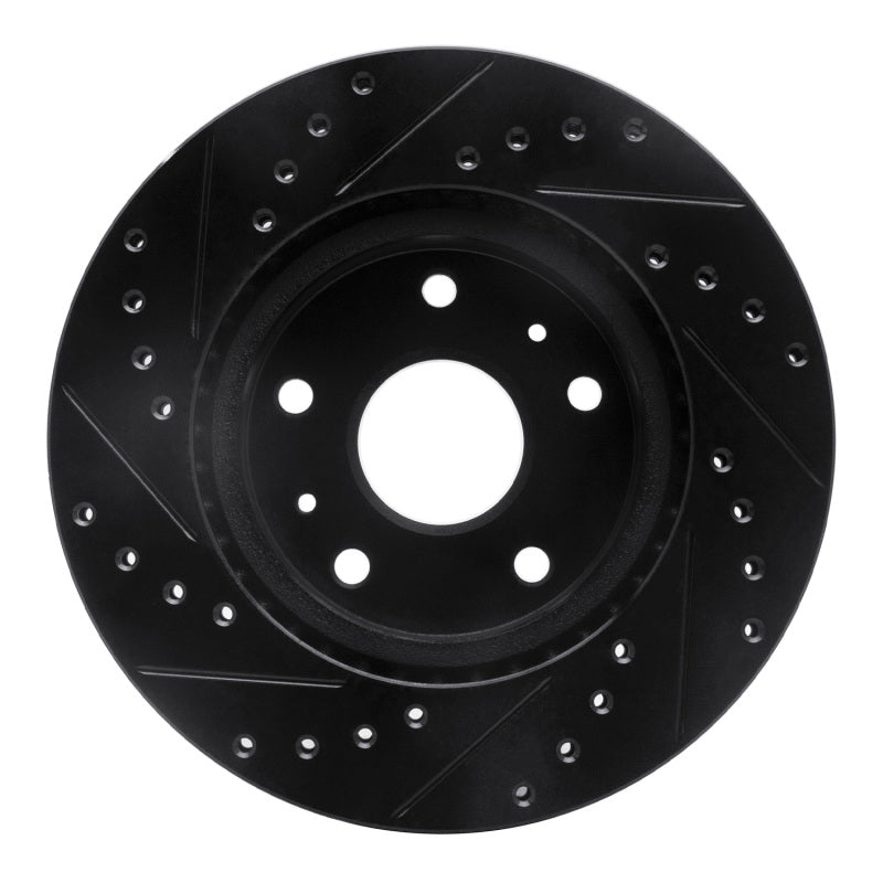 R1 Concepts R1 07-19 Suzuki SX4 S-Cross (Mexico) Front Right Drilled & Slotted Black Brake Rotor