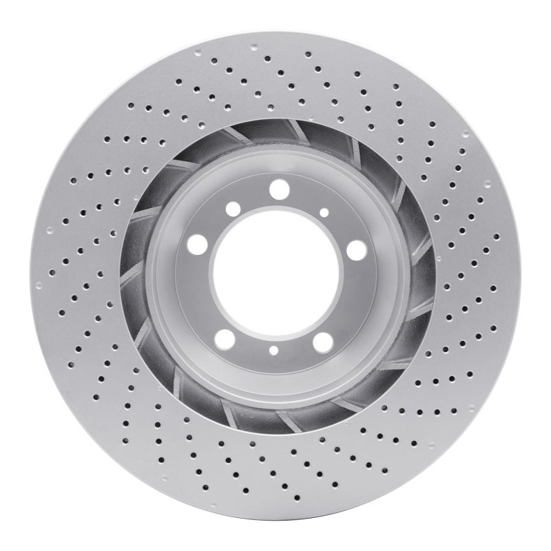 DFC 07-13 Porsche 911 Left Rear Drilled GeoSPEC Coated Rotor