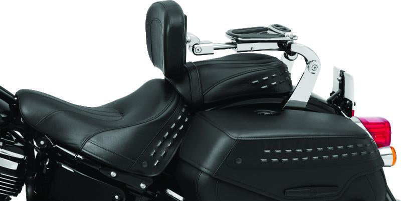Kuryakyn Fixed Mounts Multi-Purpose Driver & Passenger Backrest 18-Up Softail - Chrome