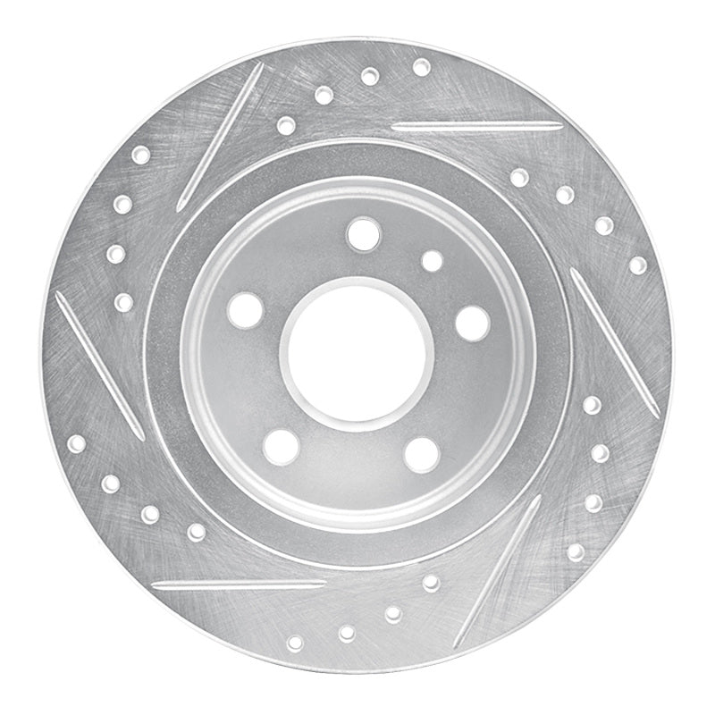 R1 Concepts R1 11-22 Buick Encore Rear Right Drilled & Slotted Silver Brake Rotor