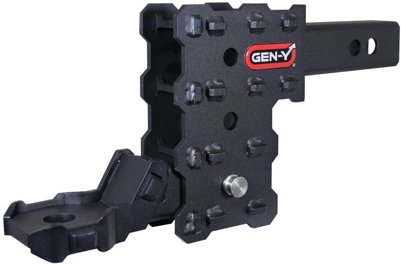 GEN-Y Hitch Gen-Y Phantom-X 2in Hollow Shank 4.5in Drop 700lb TW 7K Hitch w/GH-13051X Platinum Ball Mount