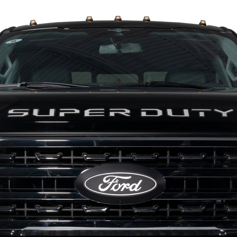 Putco 2023 Ford Super Duty Hood Lettering Ford Lettering Emblems (Stainless Steel)
