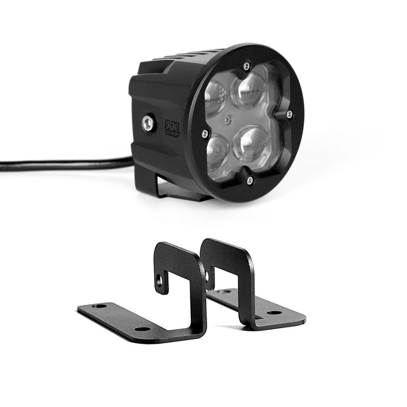 XKGLOW XK Glow Round XKchrome 20w LED Cube Light w/ RGB Accent Kit w/ Controller/Fog Mount- Fog Beam 2pc