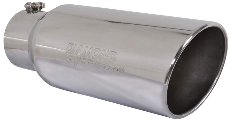 Diamond Eye Performance Diamond Eye TIP 4in-7inX18in BOLT-ON ROLLED ANGLE 15-DEGREE ANGLE CUT: EMBOSSED DIAMOND EYE