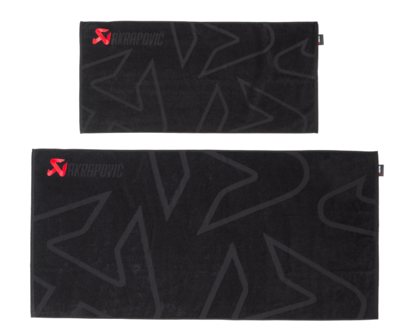 Akrapovic Akrapovic Towel Set - Black w/ Red Logo