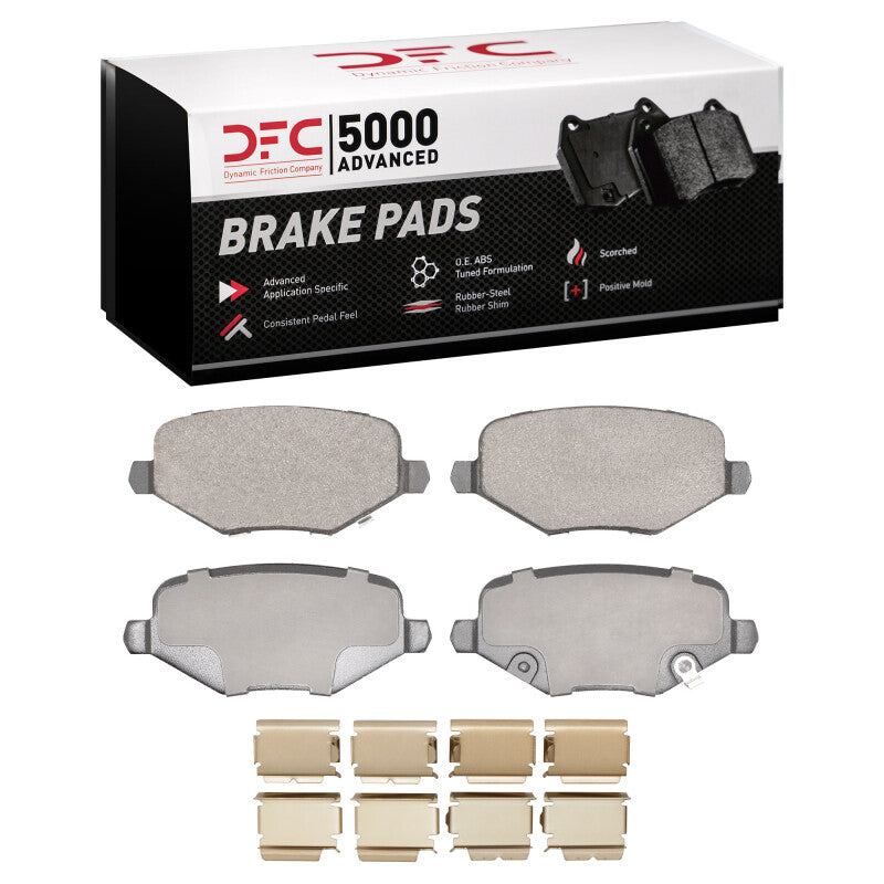 DFC 09-14 Dodge Journey Rear 5000 Advanced Ceramic Brake Pads and Hardware Kit