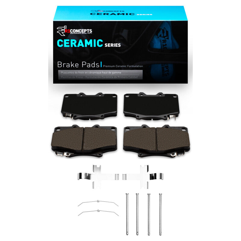 R1 Concepts R1 93-97 Lexus LX450 Front Ceramic Pads & Hardware Kit