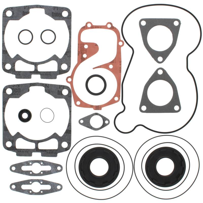 Vertex Pistons Vertex Gaskets 2007 Polaris 600 HO IQ F/O Complete Gasket Kit w/ Oil Seals