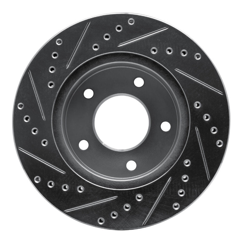 R1 Concepts R1 75-79 Ford LTD Right Rear Drilled & Slotted Silver Brake Rotor