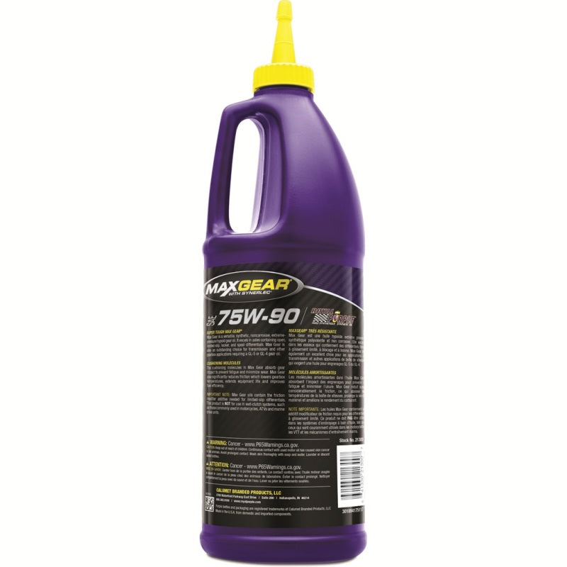 Royal Purple Max Gear Synthetic 75W90 Gear Oil (Canada) - 1 Quart